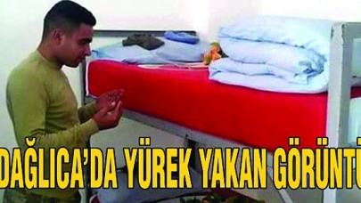 Dağlıcada yürek yakan görüntü