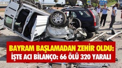 BAYRAM BAŞLAMADAN ZEHİR OLDU: 66 ÖLÜ