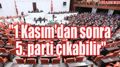 1 Kasımdan sonra Meclisten 5. parti çıkabilir
