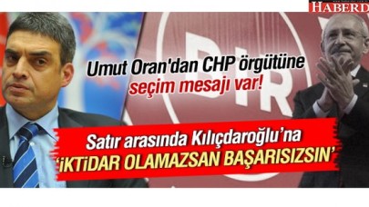 CHPli Umut Orandan 2 Kasım mesajı!