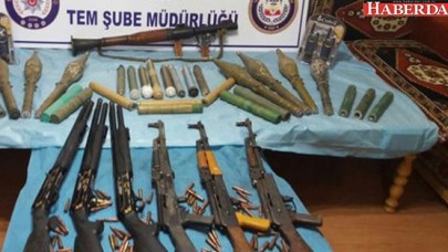 Türbeden cephanelik çıktı!