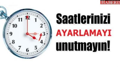 Saatler ne zaman geri alınacak?