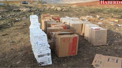 Kaza yapan araçta kaçak sigara bulundu