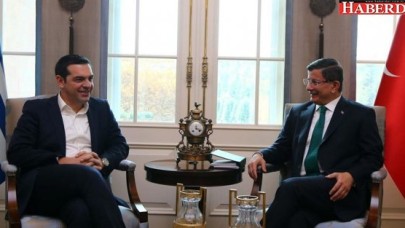 Başbakan Davutoğlu Yunanistan Başbakanı Çipras ile görüştü