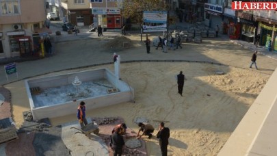 Tepecikte meydan düzenlemesine hız verildi