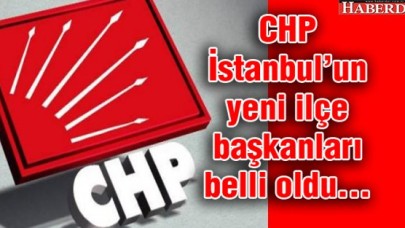 İşte CHP İstanbulun yeni başkanları...