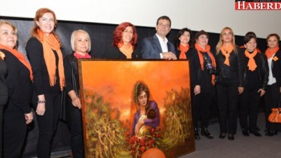 “KADINA SAYGI” FIRÇAYLA DİLE GELDİ