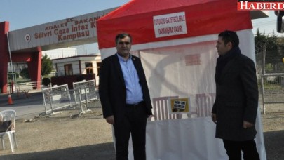 CHPden cezaevi önünde dayanışma çadırı