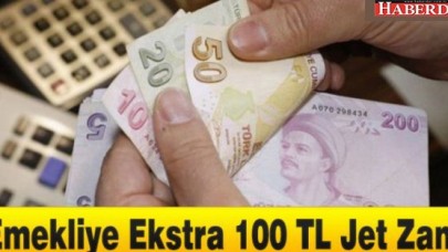 Emekliye 100 lira zam tamam