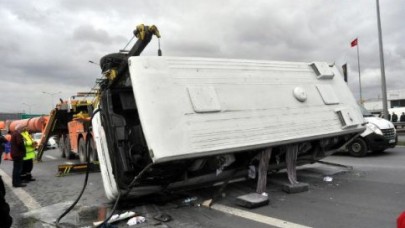 Basın Ekspres yolunu felç eden kaza!