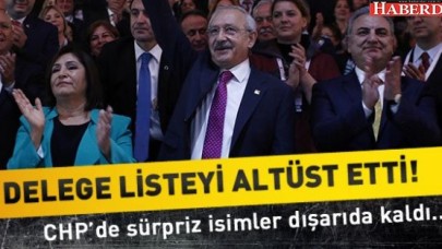DELEGE LİSTEYİ ALTÜST ETTI