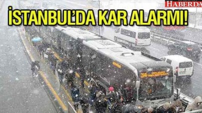 İstanbulda kar alarmı: Tüm seferler iptal