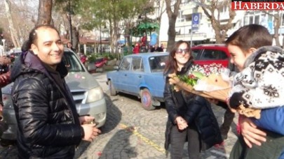 Silivri&#39;de ilginç evlilik teklifi