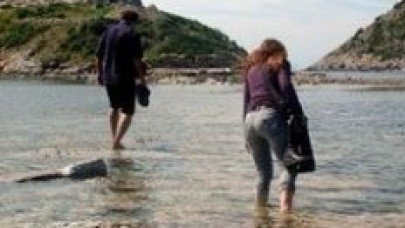 Deniz çekildi tarihi dalgakıran ortaya çıktı