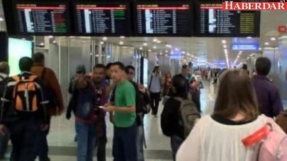 Hava trafiği 35 dakika yapılamadı
