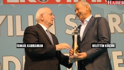 VELİTTİN KÜÇÜK’E “İŞ DÜNYASI ONUR ÖDÜLÜ” ÖDÜLÜ