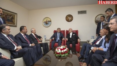 Gül, Başbakan, Meclis Başkanı ve 4 Partiyle Mecliste Görüştü