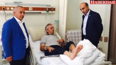 Kerimoğludan Toraman’a geçmiş olsun ziyareti