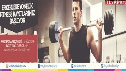 ERKEKLERE ÖZEL FITNESS DERSLERİ  BAŞLIYOR