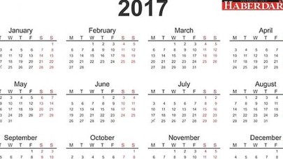Çalışanları 2017de Üzecek Resmi Tatil Sürprizi!
