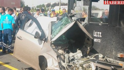 Sefaköyde metrobüs kazası