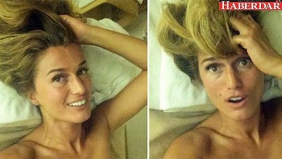 Tuğba Özaydan yatak odası selfiesi