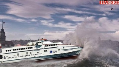 İDO seferlerine fırtına engeli!