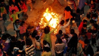 Nevruz ateşi yandı