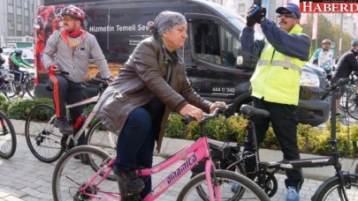 Büyükçekmecede pedallar &quot;Cumhuriyet&quot; için çevrildi