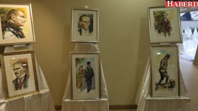 Muhteşem Atatürk resimleri Büyükçekmecede sergileniyor
