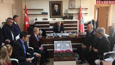 Muhtarlardan  emniyet teşkilatına taziye ziyareti