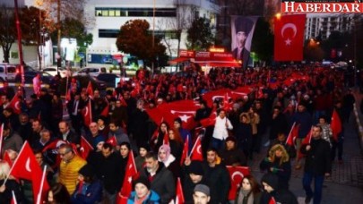 Beylikdüzünden teröre sessiz tepki