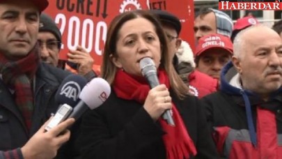 DİSKten asgari ücret eylemi