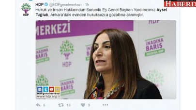 HDPli Aysel Tuğluk gözaltına alındı!