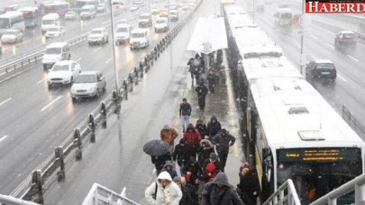 İstanbuldaki kar yağışı saat 18:00de başlayacak