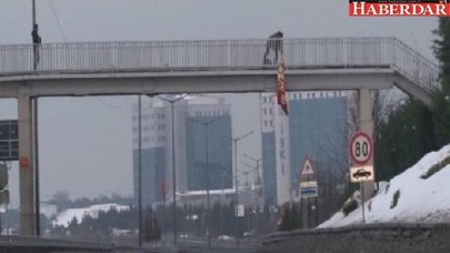 TEMde korkutan pankart!