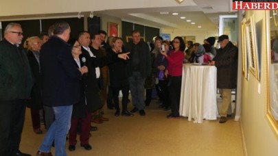 Büyükçekmecede hat üzerine varak sergisi