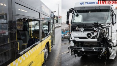 Metrobüs kaza yaptı: Yaralılar var