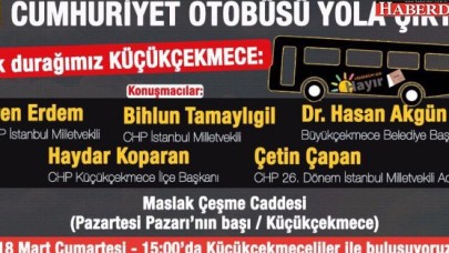 Cumhuriyet Otobüsü yola çıkıyor