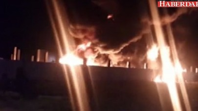 Silivride korkutan fabrika yangını