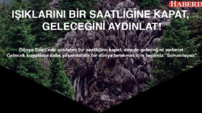 25 Martta ışıklar bir saat sönecek