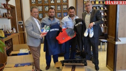 Amatör spor kulüplerine malzeme yardımı