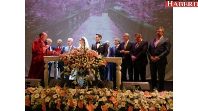 Başkan Hasan Akgünün kızına görkemli düğün