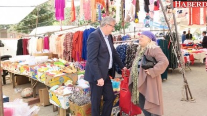 Başkan Cem Kara tezgâhları tek tek dolaştı