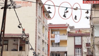 Esenyurtta tellere asılı ayakkabı neyin şifresi?