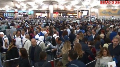 Atatürk Havalimanı’nda yoğunluk şimdiden başladı