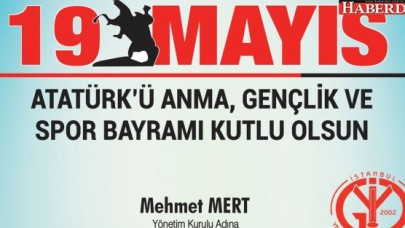 İYGAD Başkanı Mehmet Mertten 19 Mayıs Mesajı