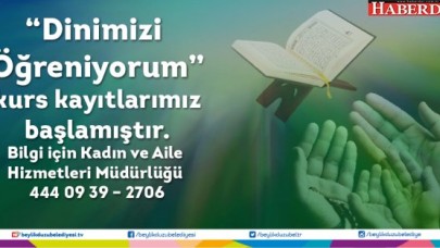 “DİNİMİZİ ÖĞRENİYORUM” KURSU BAŞLIYOR