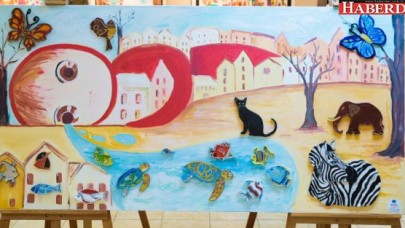 MİNİKLERDEN RESİM SERGİSİ