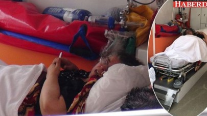 Ambulansta boşandılar